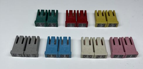 PartsTwins متوافقة مع Littelfuse 0695060 مشقوق MCASE Fuse، نمط خرطوشة، 32 VDC، 60Amp، اللون الأصفر - حزمة من 5 in Saudi Arabia