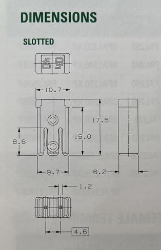 PartsTwins متوافقة مع Littelfuse 0695060 مشقوق MCASE Fuse، نمط خرطوشة، 32 VDC، 60Amp، اللون الأصفر - حزمة من 5 in Saudi Arabia
