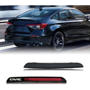 DKDHK LED Rear Bumper Reflectors Fog Brake Tail Light Lamps Turn Signal Light Plug and play Compatible with Honda CIVIC 11th 2022 2023 Touring Sport Sedan Accessories in Saudi Arabia