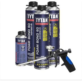 رغوة بوند 60 24 أونصة غراء لاصق من إسفنج البولي يوريثان سريع التركيب 60 ثانية، غراء بناء سريع الجفاف، ألواح إسفنجية، لوح شيبلاب، ألواح حائط، لاصق بناء (عبوة واحدة) in Kuwait