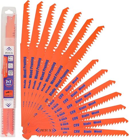 40-Piece Reciprocating Saw Blades Set, Metal Wood Plastic cutting Saw Blades with Organizer Pouch, fit DeWalt Bosch Makita Milwaukee Porter-Cable Ryobi Ridgid Black&Decker Skil Craftsman Sawsall in Kuwait