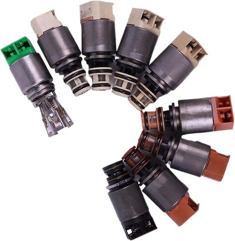 9 PCS Automatic Transmission Solenoids Kit 8HP45 8HP70 Compatible For Audi Q7 Compatible For Jaguar XJ Range Rover Car Engine Accessories Replacement Part in Saudi Arabia