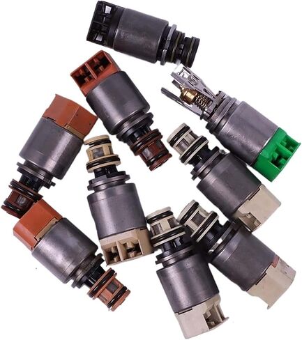 9 PCS Automatic Transmission Solenoids Kit 8HP45 8HP70 Compatible For Audi Q7 Compatible For Jaguar XJ Range Rover Car Engine Accessories Replacement Part in Saudi Arabia