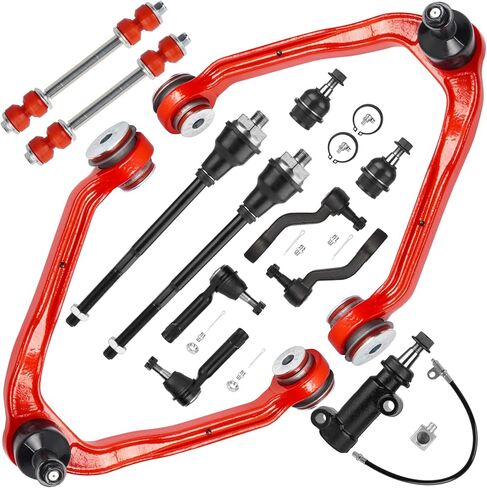 13pc 4WD Front Upper Control Arms w/Ball Joints Polyurethane Bushing Suspension Kit for Chevy Avalanche Suburban Silverado Tahoe GMC Sierra 1500 Yukon Cadillac Escalade EXT ESV in Saudi Arabia