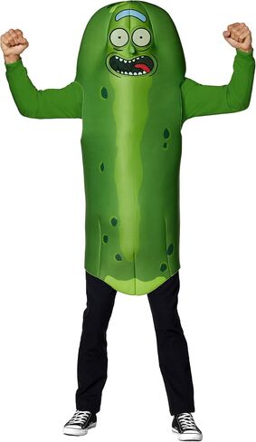 Spirit Halloween Rick and Morty Adult Pickle Rick Costume | Officially Licensed | Group Costume | Funny Halloween Costume in Saudi Arabia