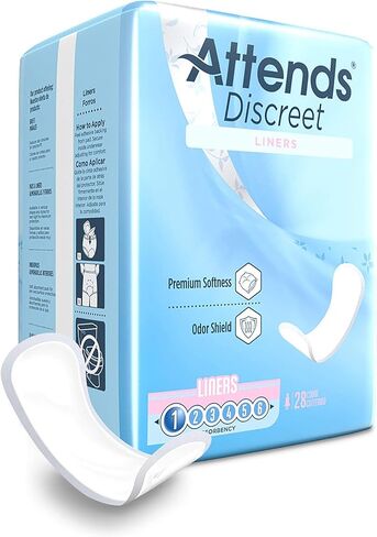 بطانات اللباس الداخلي النسائية من شركة Attends Discreet Incontinence Care، بطول 6 بوصات، عدد 672 in Saudi Arabia