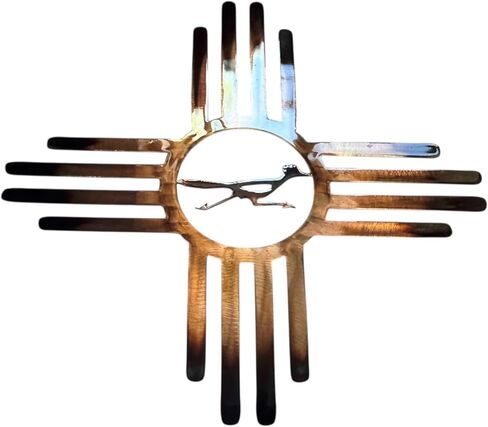 ديكور فني جداري معدني من Southwestern Zia مع Roadrunner مقاس 40 بوصة in Kuwait