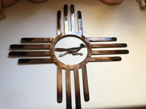 ديكور فني جداري معدني من Southwestern Zia مع Roadrunner مقاس 40 بوصة in Kuwait