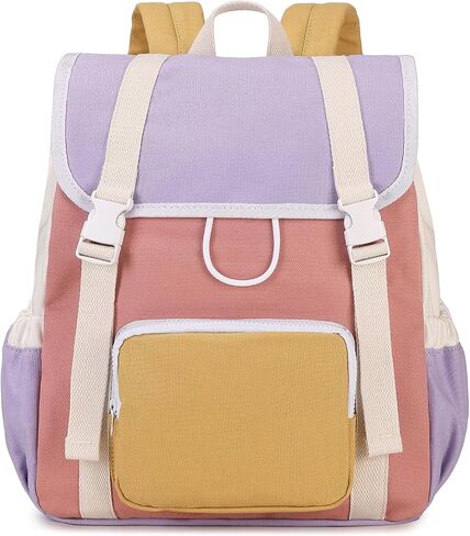 Travel Backpack For School Girls Kids Backpack Canvas Book for Women, Purple in Saudi Arabia
