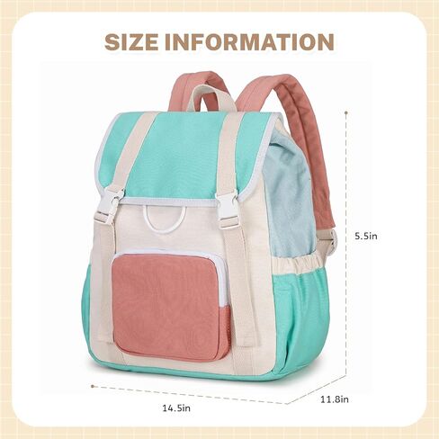 Travel Backpack For School Girls Kids Backpack Canvas Book for Women, Purple in Saudi Arabia