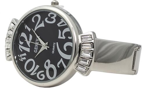 Blekon Collections Women's 36mm Case Crazy Numbers Cuff Bangle Watch in Saudi Arabia