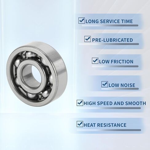 ACROPIX 6815 Deep Groove Ball Bearings P6 75x95x10mm Lubricated Bearings Open Type Silver Tone Scooter Skateboard Wheel in Saudi Arabia