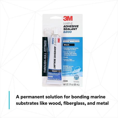 3M 05205 3 Oz Black Marine Adhesive Sealant in Saudi Arabia