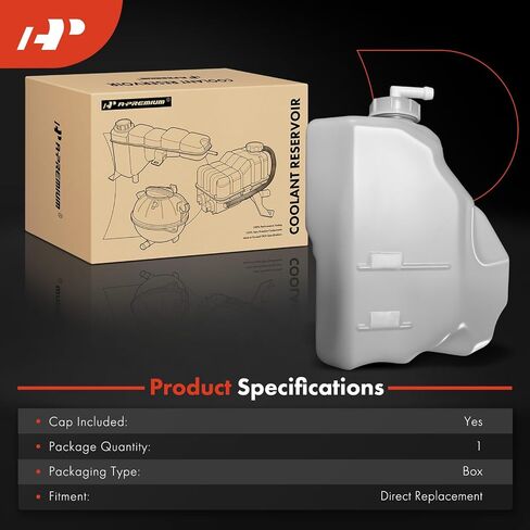 A-Premium Engine Coolant Overflow Recovery Reservoir Tank [With Cap] Compatible with Honda Accord 2018-2022 & Acura TLX 2021-2023 in Saudi Arabia