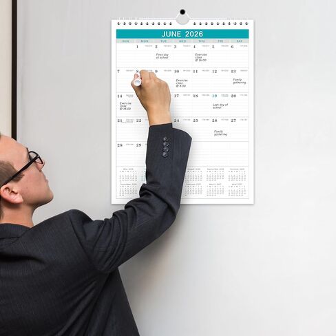 Calendar 2024-2025-18 Monthly from Jul 2024 to December 2025, 2024-2025 Calendar with Julian Date, 12 x 17 Inches, Thick Paper in Kuwait