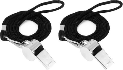 Whistles,2 Pack Stainless Steel Sports Whistles for Coaches, Referees, and Officials in Saudi Arabia