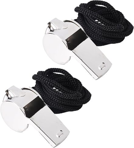 Whistles,2 Pack Stainless Steel Sports Whistles for Coaches, Referees, and Officials in Saudi Arabia