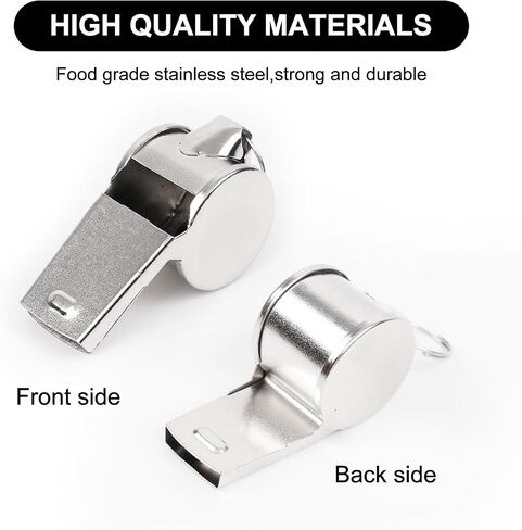 Whistles,2 Pack Stainless Steel Sports Whistles for Coaches, Referees, and Officials in Saudi Arabia