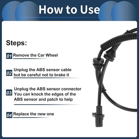 ABS عجلة السرعة الاستشعار الخلفي يسار يمين ABS الاستشعار نظام الفرامل المضادة للانغلاق الاستشعار رقم 2T1Z2C204A لفورد ترانزيت كونيكت 2010-2013 in Saudi Arabia