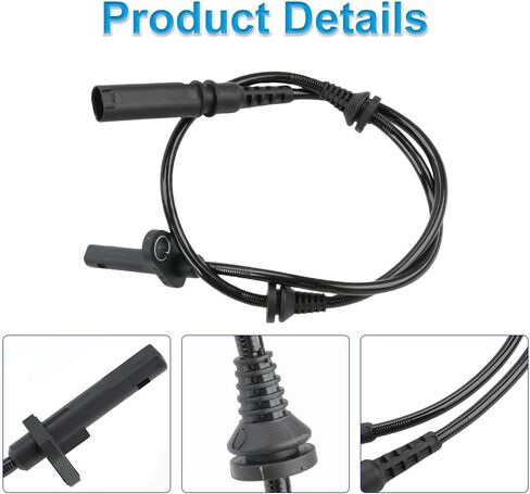2 Pcs ABS Wheel Speed Sensors Compatible with BMW X5 X6 2008 2009 2010, Front Left and Right abs Sensors, Replacement for 34526771776 in Saudi Arabia