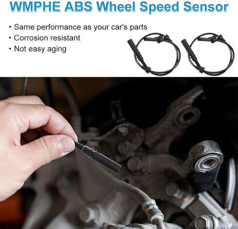 2 Pcs ABS Wheel Speed Sensors Compatible with BMW X5 X6 2008 2009 2010, Front Left and Right abs Sensors, Replacement for 34526771776 in Saudi Arabia