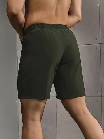 Men's Running Athletic Shorts, Quick-Dry Hiking Shorts Elastic Waist with 2 Zipper Pockets, Outdoor Travel Casual in Saudi Arabia