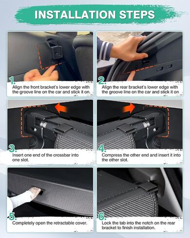 Powerty Compatible with Cargo Cover Hyundai Tucson 2024 2023 2022 Trunk Security Cover Retractable Shielding Shade Black No Gap Auto Accessories in Kuwait
