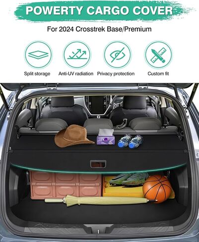 Powerty Compatible with Cargo Cover Hyundai Tucson 2024 2023 2022 Trunk Security Cover Retractable Shielding Shade Black No Gap Auto Accessories in Kuwait