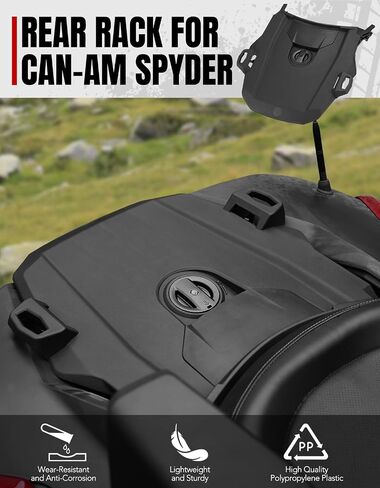 رف A & UTV PRO لملحقات Can-Am Spyder RT 2020-2025 الخلفية لمجموعة رف الأمتعة Can-Am RT، استبدال #219400973 in Saudi Arabia