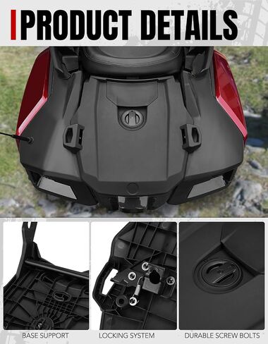 رف A & UTV PRO لملحقات Can-Am Spyder RT 2020-2025 الخلفية لمجموعة رف الأمتعة Can-Am RT، استبدال #219400973 in Saudi Arabia