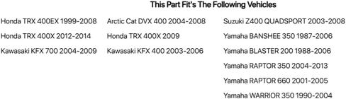 TUSK Comp Series Nerf Bars Replacement Webbing Red for Suzuki Z400 QUADSPORT 2003-2008 in Saudi Arabia