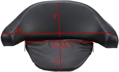 TCMT 10.7" Black Latches Chopped Motorcycle Trunk Box Backrest Pad Mount Rack Fit For Harley 2009-2013 Touring Road King Road Street Electra Glide Pack in Saudi Arabia