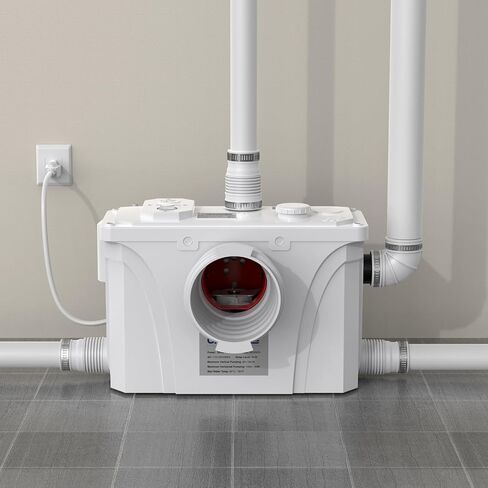 مضخة صرف صحي عالية الكفاءة بقدرة 250 وات/مضخة حوض، مضخة سفلية لمرحاض Upflush للطابق السفلي، مضخة مستنقع Upflush للطابق السفلي، المطبخ، المغسلة، الدش، حوض الاستحمام، الغسيل، وأنظمة الصرف الصحي RV in Kuwait