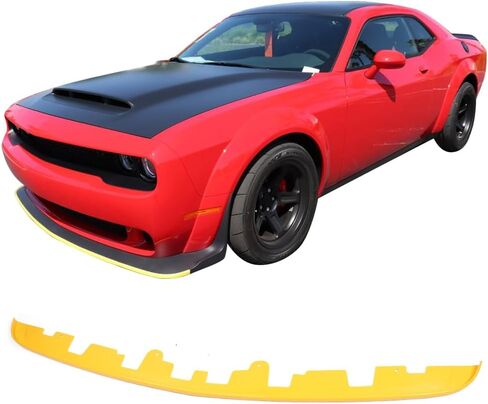 واقي الشفاه الأمامي من IKON MOTORSPORTS، متوافق مع 2018-2023 دودج تشالنجر ذات الجسم العريض هيلكات شيطان العين الحمراء، واقي الفاصل الأمامي in Saudi Arabia