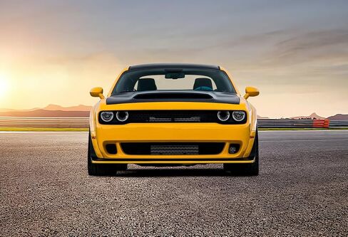 واقي الشفاه الأمامي من IKON MOTORSPORTS، متوافق مع 2018-2023 دودج تشالنجر ذات الجسم العريض هيلكات شيطان العين الحمراء، واقي الفاصل الأمامي in Saudi Arabia