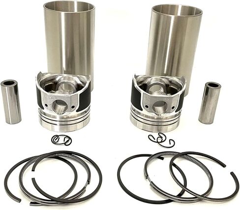 2 PCS Piston set+Cylinder Liners (Semi-finished) Compatible with Kubota Z750 Engine in Saudi Arabia