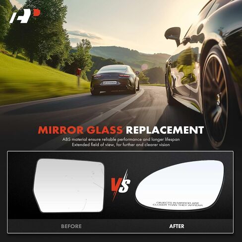 A-Premium Left Driver Side Heated Mirror Glass with Backing Plate - Compatible with Mercedes-Benz S450 2008-2009, S550 S600 2007-2009, S63 S65 AMG 2010-2013, CLS500, CLS55 CLS63 AMG, CLS550 in Saudi Arabia