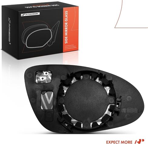 A-Premium Left Driver Side Heated Mirror Glass with Backing Plate - Compatible with Mercedes-Benz S450 2008-2009, S550 S600 2007-2009, S63 S65 AMG 2010-2013, CLS500, CLS55 CLS63 AMG, CLS550 in Saudi Arabia