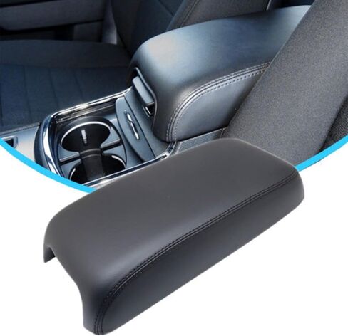 GXARTS Center Console Armrest Lid Leather Cover & Plastic Black Compatible with Dodge Charger Chrysler 300 2011 2012 2013 2014 2015 2016 2017#1VT06DX9AH 1VT06DX9AG 1VT06DX9AF 1VT06DX9AE in Saudi Arabia