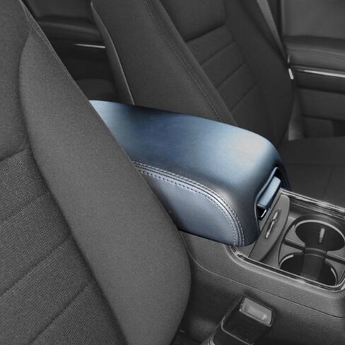 GXARTS Center Console Armrest Lid Leather Cover & Plastic Black Compatible with Dodge Charger Chrysler 300 2011 2012 2013 2014 2015 2016 2017#1VT06DX9AH 1VT06DX9AG 1VT06DX9AF 1VT06DX9AE in Saudi Arabia