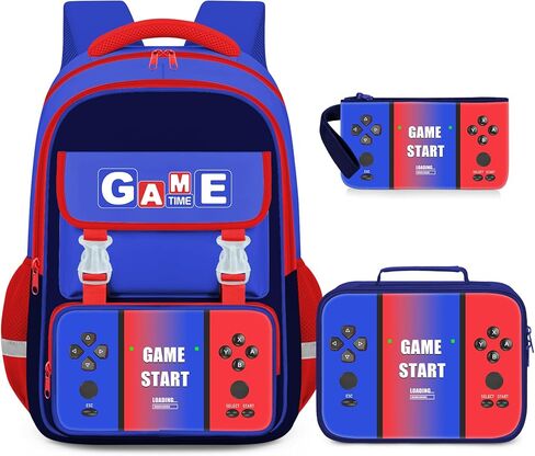 حقائب ظهر مدرسية للأولاد - حقيبة ظهر من Gamer Boys للأطفال المراهقين، حقيبة كتب متعددة الوظائف لطلاب المدارس الابتدائية المتوسطة، حقيبة سفر لألعاب الفيديو مقاس 17 بوصة للأعمار من 6 إلى 18 عامًا in Kuwait