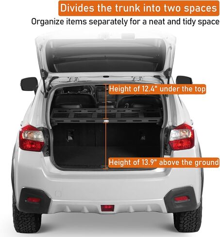 صينية سلة لرف البضائع الخلفية من Hooke Road Crosstrek لـ 2013-2017 Subaru XV Crosstrek، حامل أمتعة للتخزين الداخلي من الفولاذ خفيف الوزن in Saudi Arabia