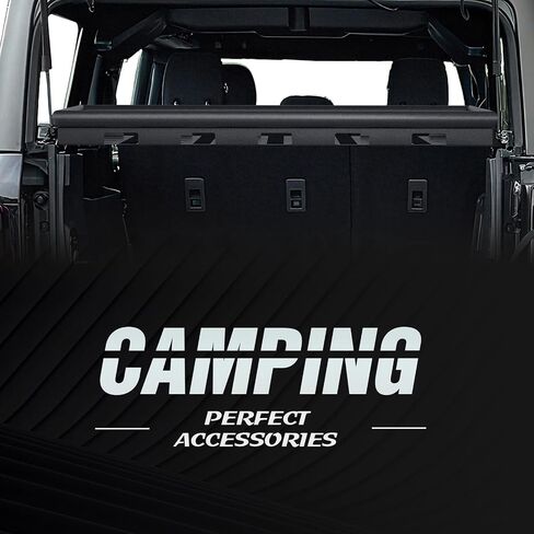 Rear Cargo Basket Rack Shelf Compatible with 2021 2022 2023 2024 2025 Ford Bronco 4 Door Hardtops with EVA Foam, Interior Storage Luggage Carrier Tray Organizer (Excluding Softtop or Sport) in Saudi Arabia