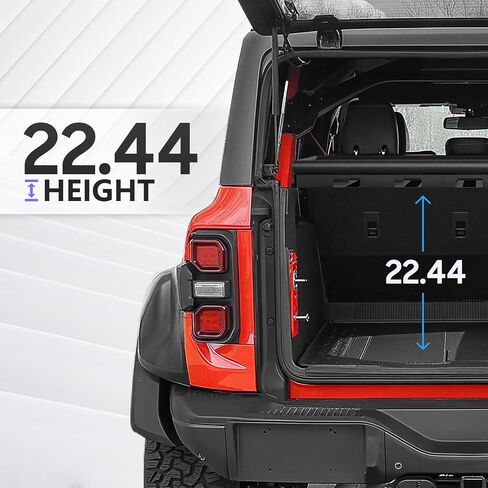 Rear Cargo Basket Rack Shelf Compatible with 2021 2022 2023 2024 2025 Ford Bronco 4 Door Hardtops with EVA Foam, Interior Storage Luggage Carrier Tray Organizer (Excluding Softtop or Sport) in Saudi Arabia
