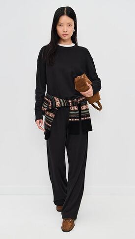 perfectwhitetee Women's Tyler French Terry Pullover Sweater in Saudi Arabia