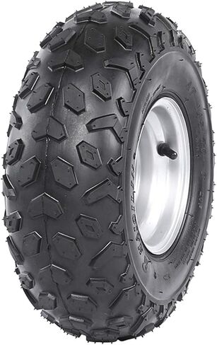 Set of 2 YC Yier 6" Go Kart Tires 145/70-6 Tire and Rim with 17mm Front 3 Stud Hubs 145x70x6 Go Cart ATV Wheel Tire with Rim Tubeless Wheels for DIY Part Quad Buggy Mini Bike 4 Wheelers Lawn Mower in Saudi Arabia
