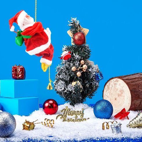 تسلق سانتا مع الموسيقى، حبل تسلق سانتا الكهربائي يعمل بالبطارية لتسلق سانتا كلوز، يتسلق لأعلى وأسفل، ديكور منزلي للحفلات in Saudi Arabia