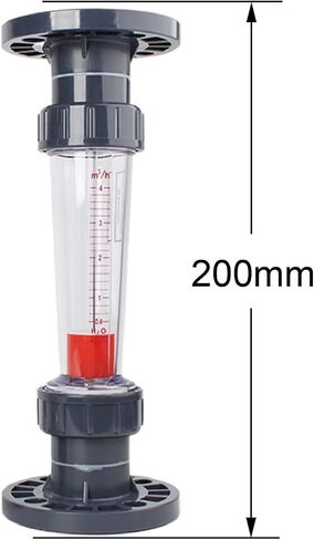 Rotameter Plastic Float Flowmeter Variable Area Tube Flow Indicator Liquid Flow Rate Meter Industrial Rotameter(DN25 100-1000LPH,Female Thread) in Saudi Arabia