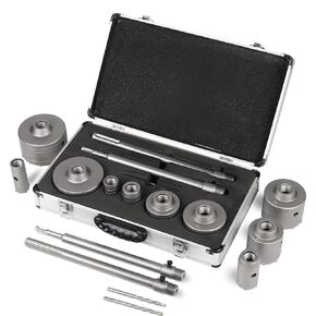 9PCS Concrete Hole Saw Kit with SDS Plus Max Bit Shank for Cement Brick Wall, Concrete Drill Bit Set 30 40 65 80 100 MM, Concrete Hole Saw Set for Brick, Cement, Stone