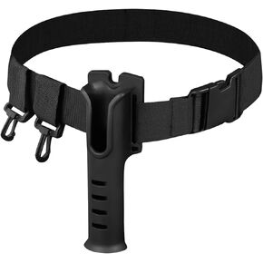 Fishing Rod Holder Belts, Adjustable Waist Wading Belts with 2Pcs Hooks, Portable Pole Inserter for Spinning Casting Fly Fishing, Outdoor Surf Kayak Fly Fishing Gear